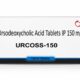 URCOSS-150 Ursodeoxycholic Acid Tablets IP 150 mg with premium white carton packaging.