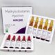 Nercare Methylcobalamin Injection 5 x 2ml ampoules for IM and IV use with product box and injection trays.